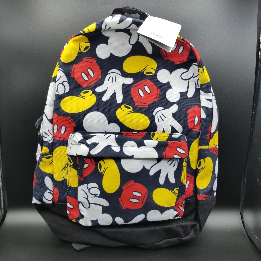 Disney Mickey Mouse Parts Backpack Full Size Backpack Authentic Disney New